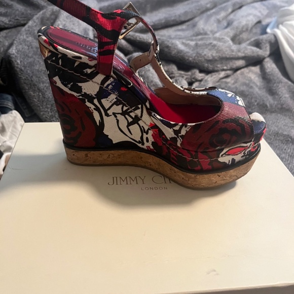 Jimmy Choo Floral Wedges - Picture 2 of 4